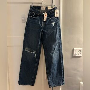 BDG Women's Dark Blue Straight Leg Jeans